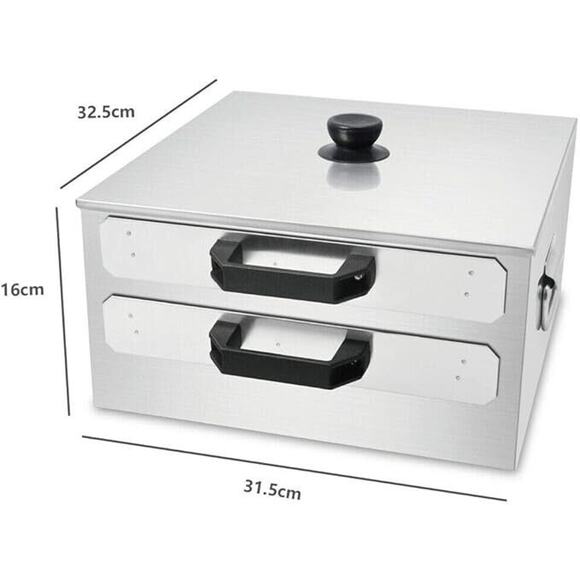 Rice Noodle Rolls Machine 2-layer 304 Stainless Steel Steamed Vermicelli Roll - Picture 2 of 6